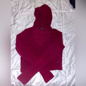 Long sleeve hoodie top